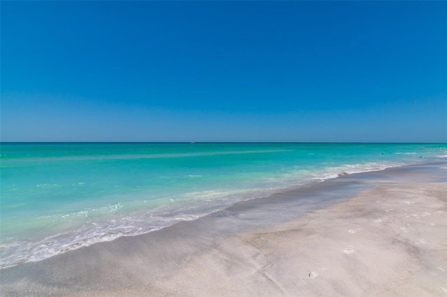 property view of water with a view of the beach