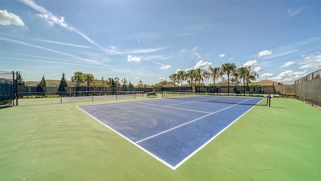 view of tennis court