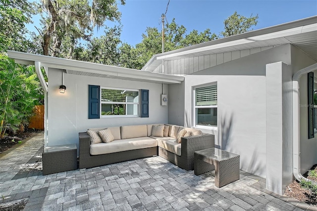 730 40th St, Sarasota, FL 34234 - view of patio / terrace with an outdoor hangout area