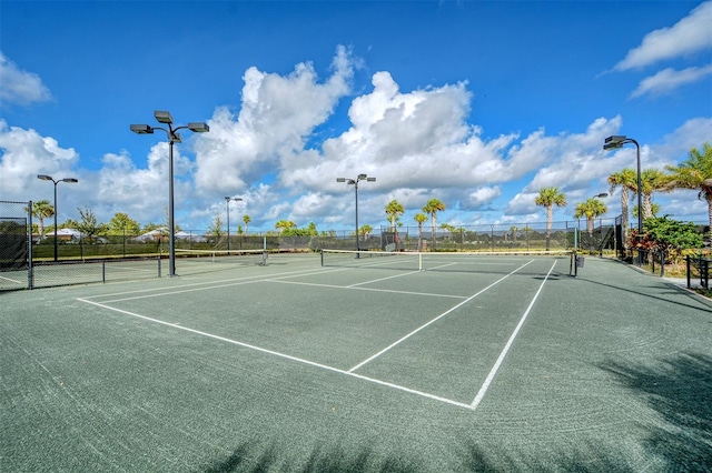 view of sport court