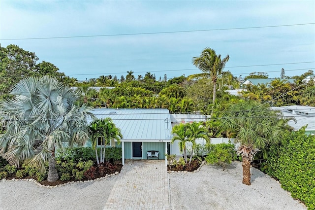 view of front of house with a carport