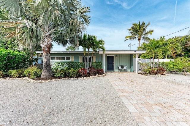 view of ranch-style home