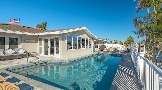 view of pool with a patio