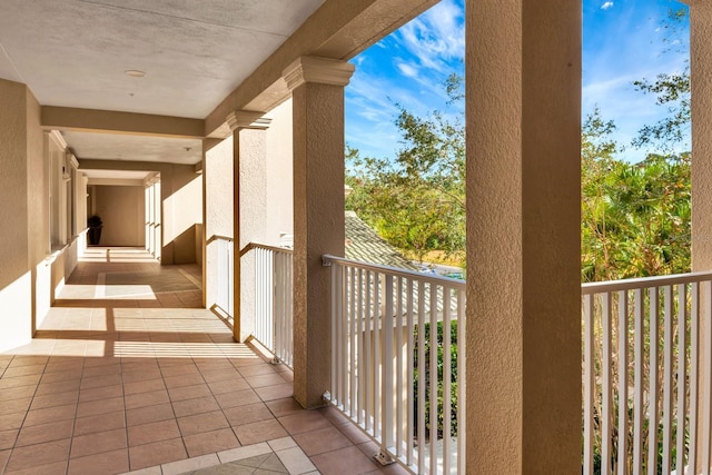 view of balcony