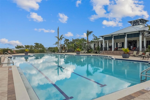 view of pool with a patio