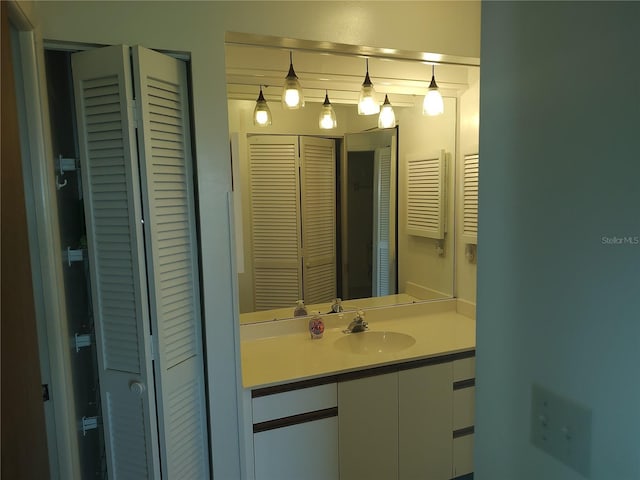 bathroom featuring vanity