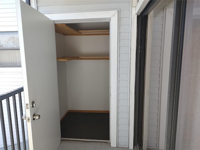 view of closet