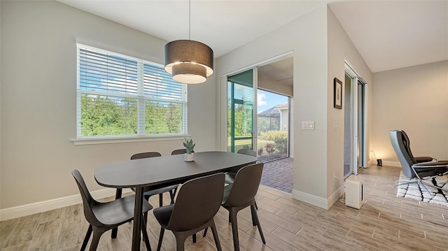 dining area with a healthy amount of sunlight