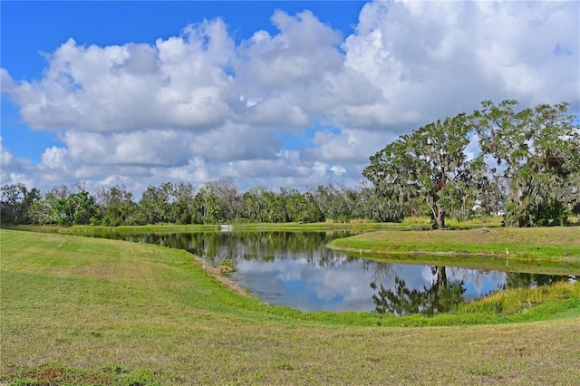 view of water feature