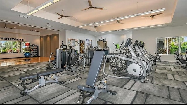 view of exercise room