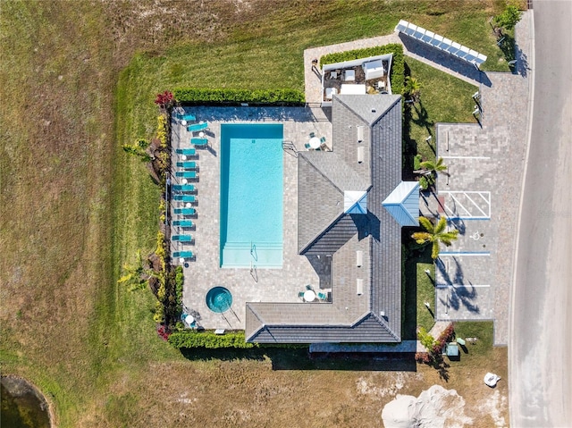 birds eye view of property