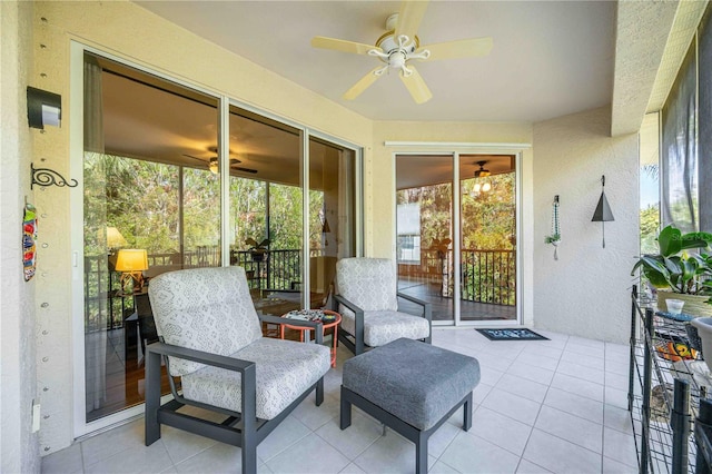 view of sunroom / solarium