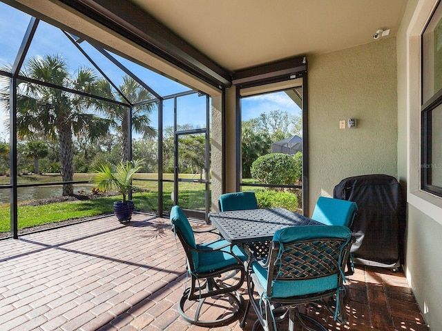 view of sunroom / solarium