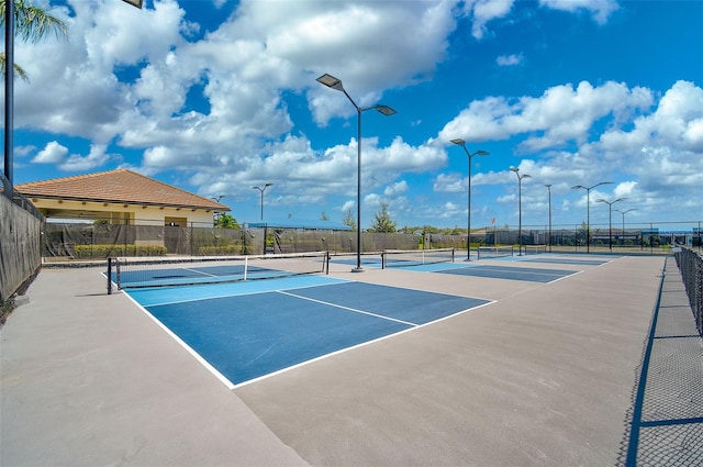 view of sport court featuring basketball court