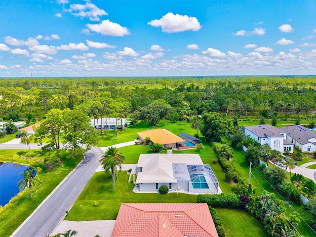 482 Rubens Dr E, Nokomis, FL 34275 - bird's eye view of a forest and a large body of water