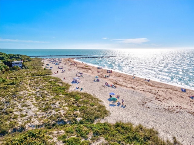 482 Rubens Dr E, Nokomis, FL 34275 - water view featuring nearby beach