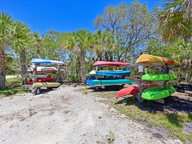 view of parking / parking lot