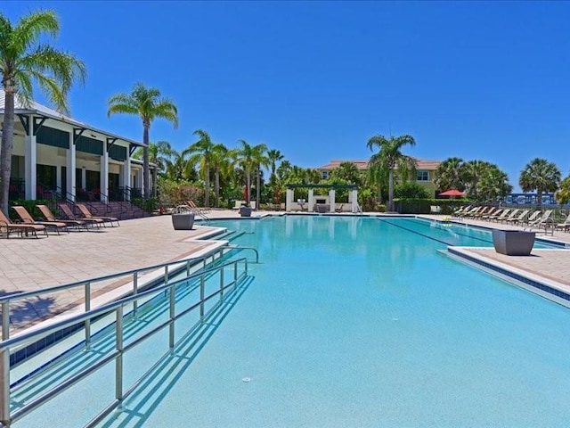 view of pool with a patio