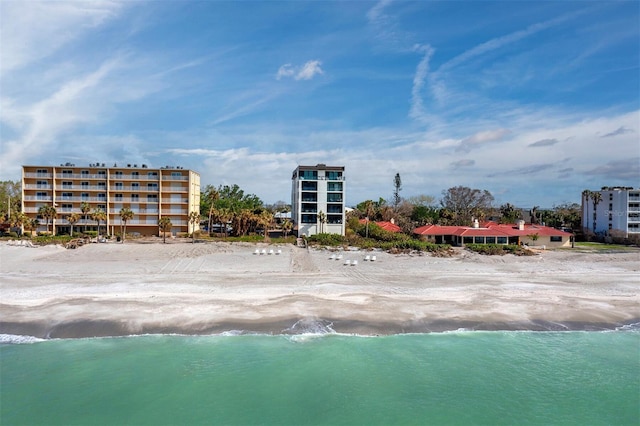 water view with a view of the beach