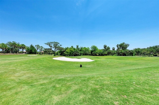 view of property's community featuring a lawn