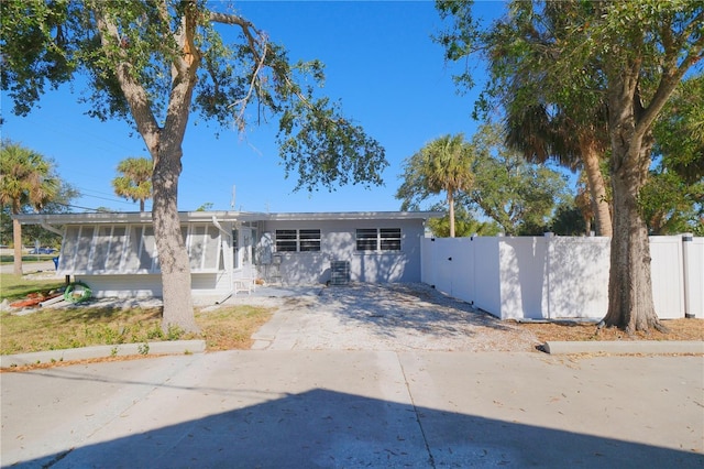 view of ranch-style house