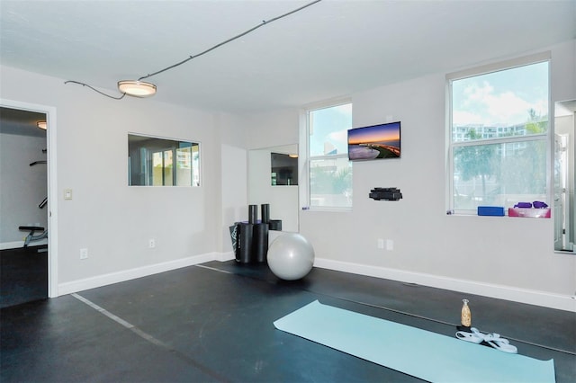 view of workout room