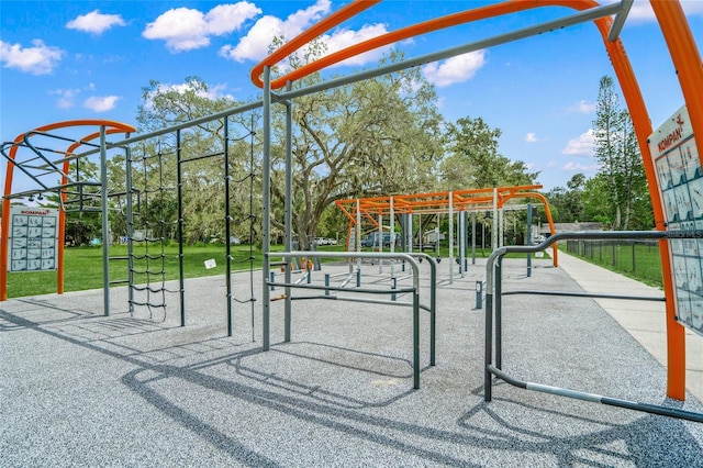 view of community featuring a playground