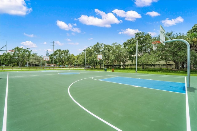 view of sport court