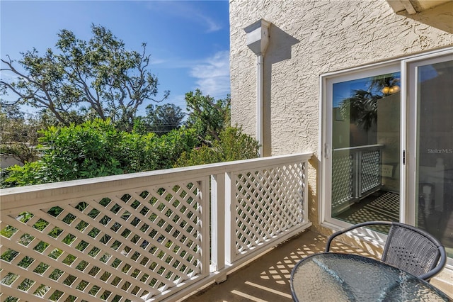 view of balcony