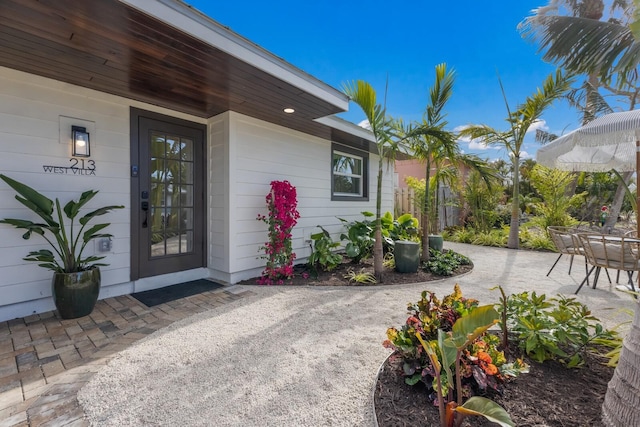 view of entrance to property