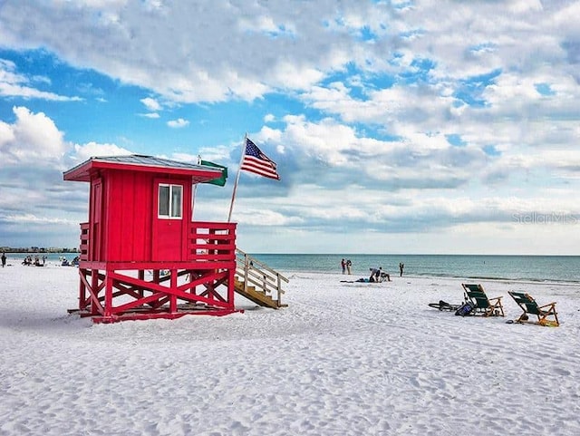 water view with a beach view