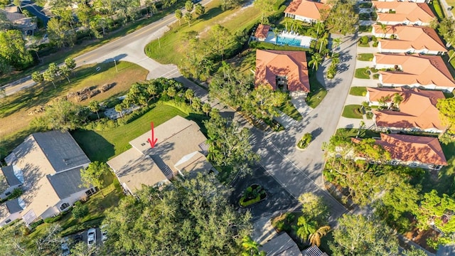 birds eye view of property