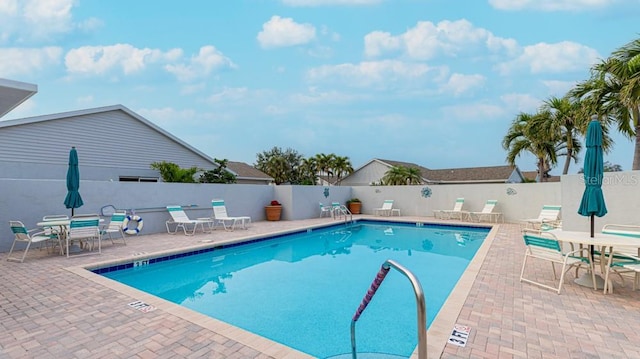 view of pool with a patio area