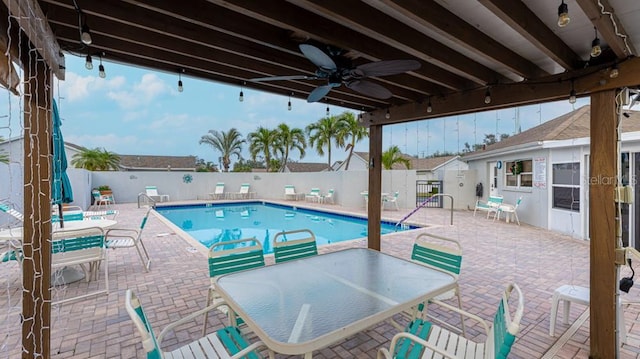 view of pool with a patio area