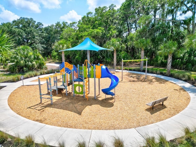 view of jungle gym