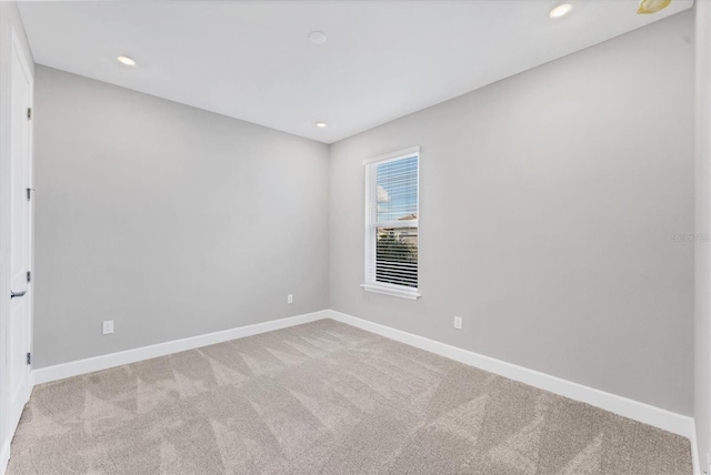 view of carpeted empty room