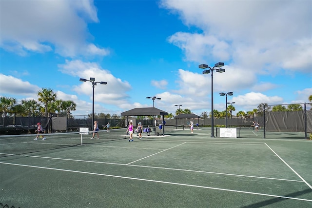 view of tennis court