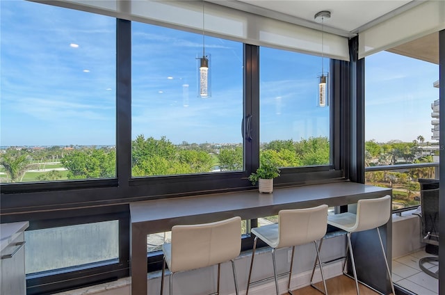 view of sunroom / solarium