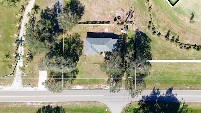 aerial view featuring a rural view