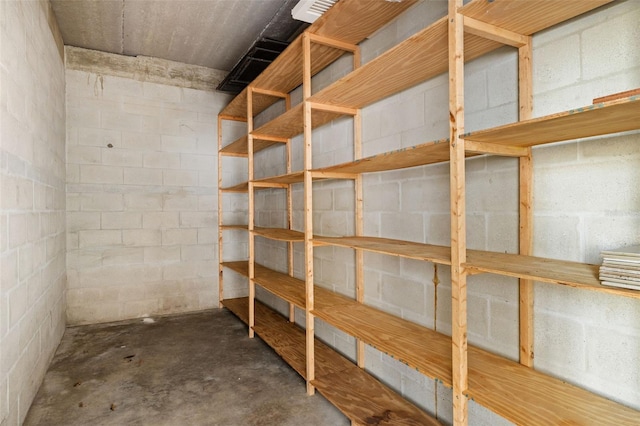 view of storage room