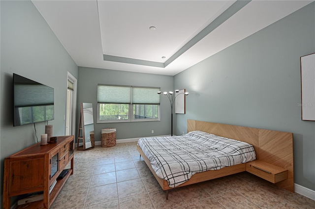 view of tiled bedroom