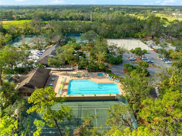 birds eye view of property