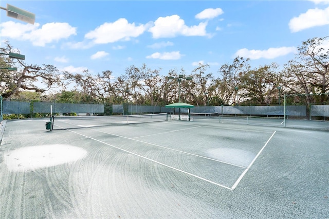 view of tennis court