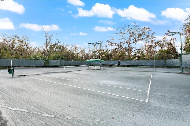 view of tennis court