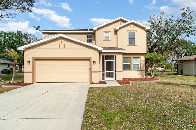 view of property with a front yard