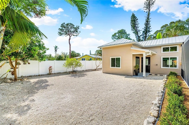 view of rear view of property