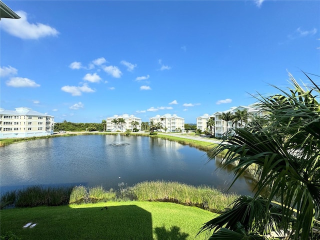 view of water feature