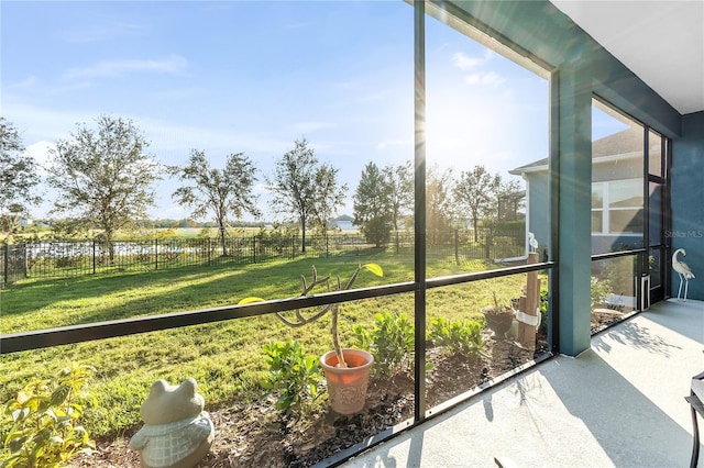 sunroom / solarium with plenty of natural light