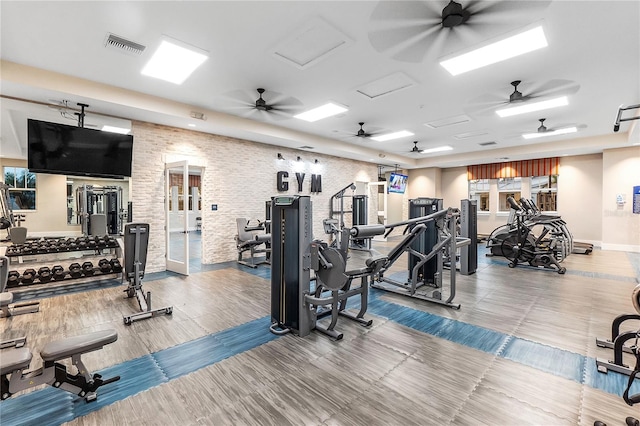 view of exercise room