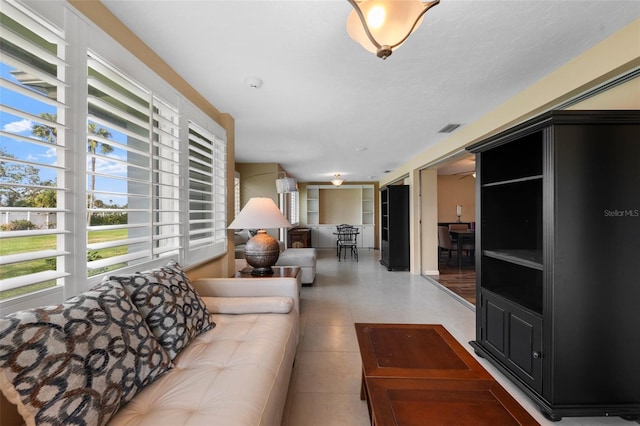 living room with visible vents